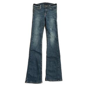 Orta Anadolu Denim Women’s Blue Mid Rise Flare Jeans Stretch 26